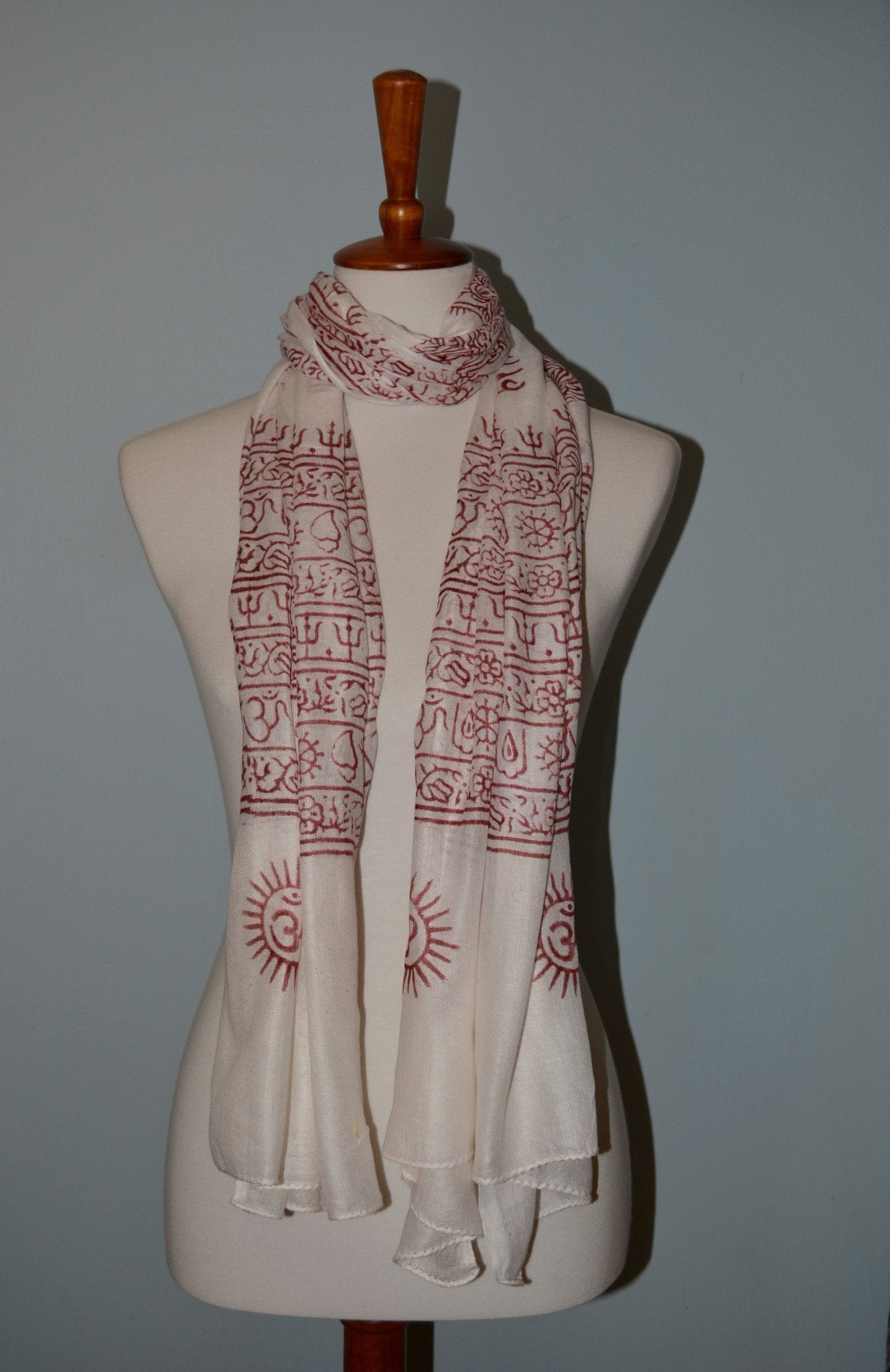 OM Ganesha Mantra Meditation Prayer Shawl - Bills Deals