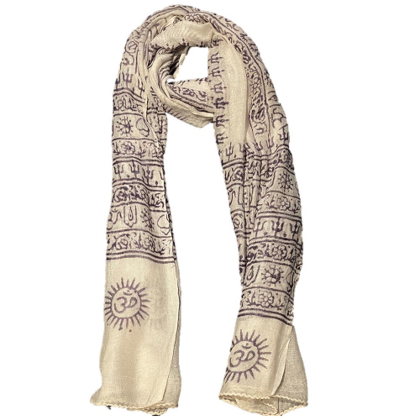 OM Ganesha Mantra Meditation Prayer Shawl - Bills Deals