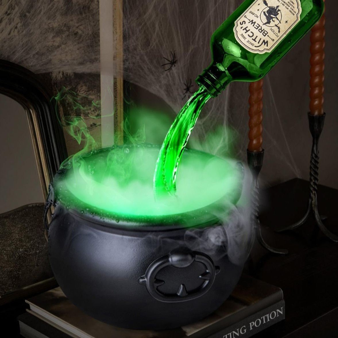 Premium Floating Potion Cauldron Halloween Kit - Easy Setup, Spooky Atmosphere, Splash ProtectionHalloween decorations