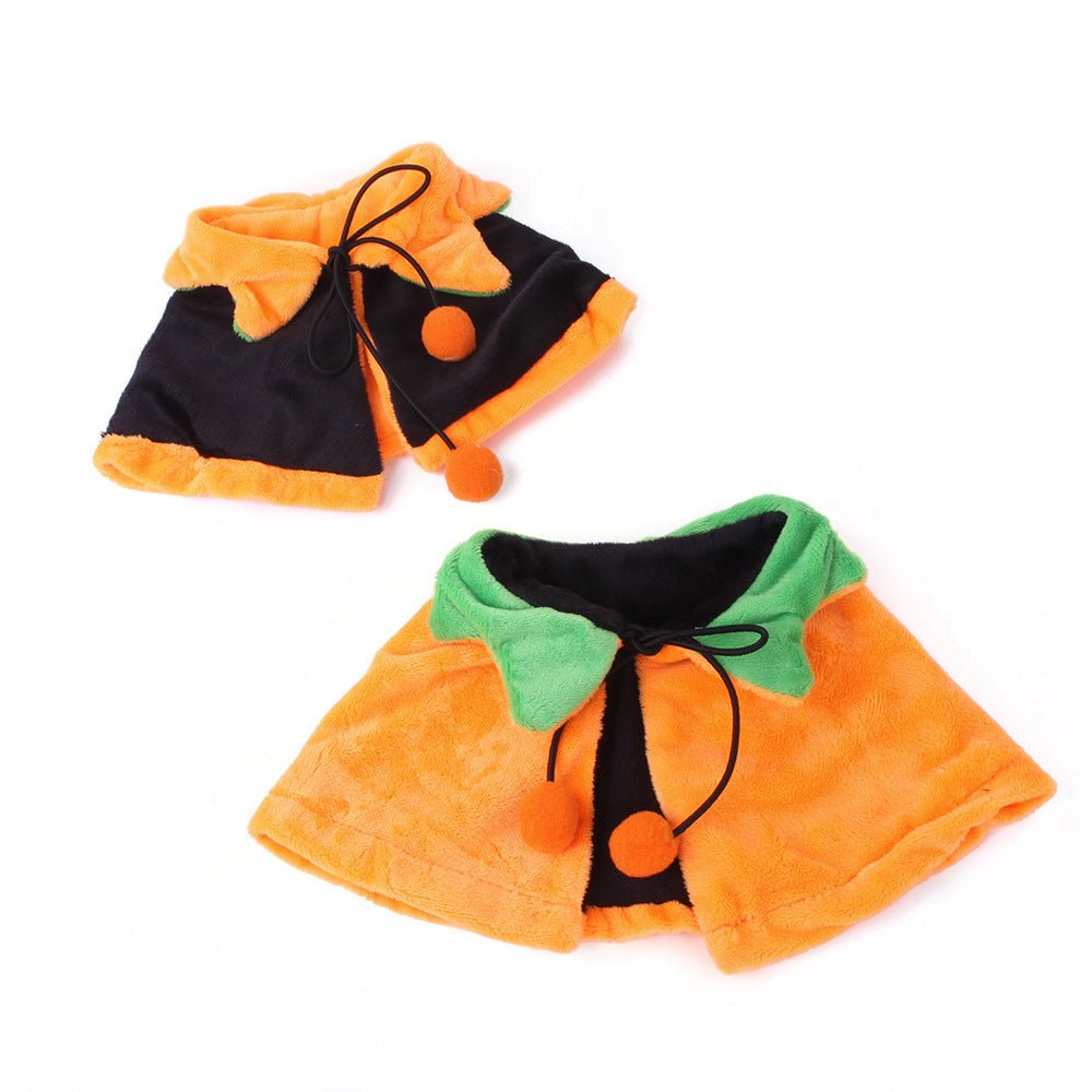 Halloween Pumpkin Double - sided Dog Cloak Cat Halloween Ornaments - Bills Deals Halloween decorations