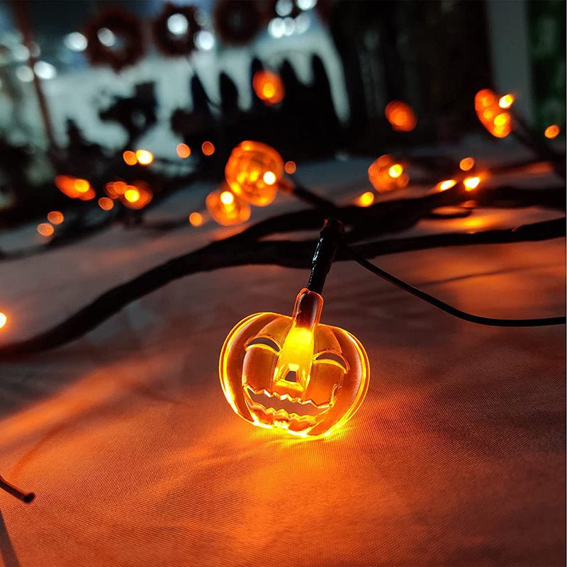 Cartoon Bat Pumpkin LED Vine String Lights for Halloween Party DecorHalloween decorations