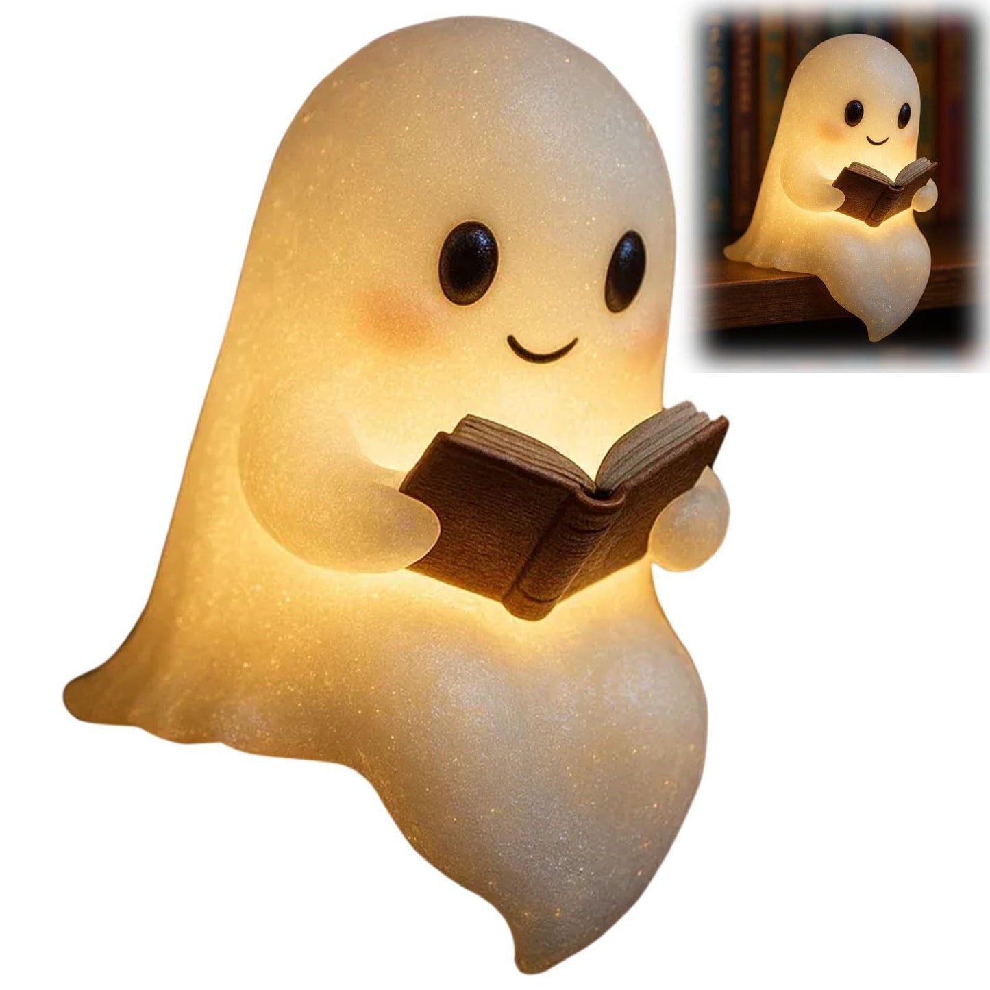 Ghost Night Light with Realistic Candle Light - Cozy and Fun AtmosphereHalloween decorations