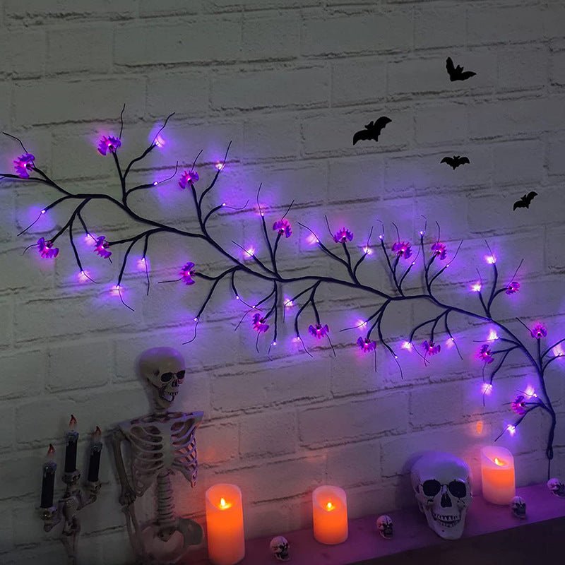 Cartoon Bat Pumpkin LED Vine String Lights for Halloween Party DecorHalloween decorations