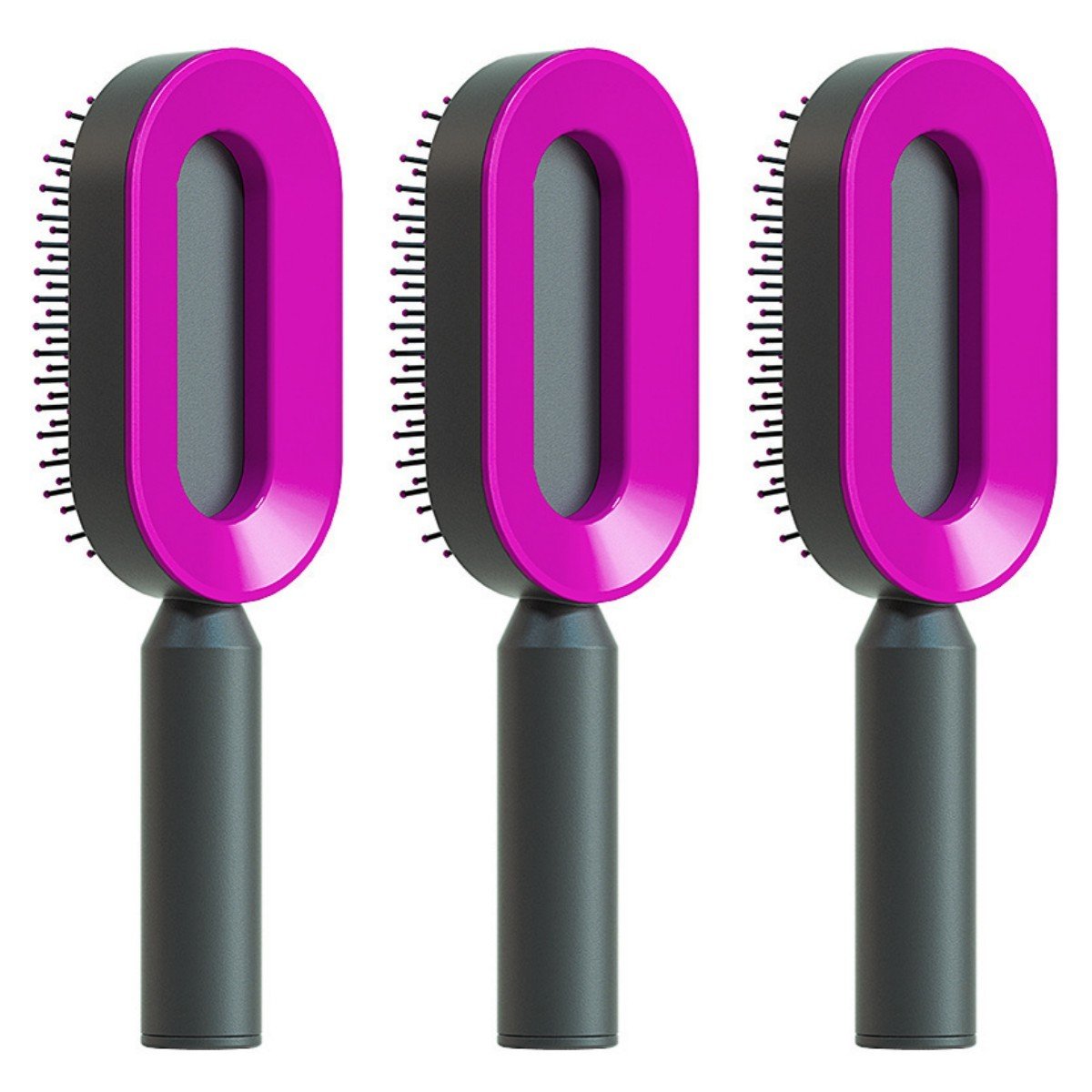 Self Cleaning Hair Brush For Women One - key Cleaning Hair Loss Airbag Massage Scalp Comb Anti - Static Hairbrush - Bills Deals Health & beauty