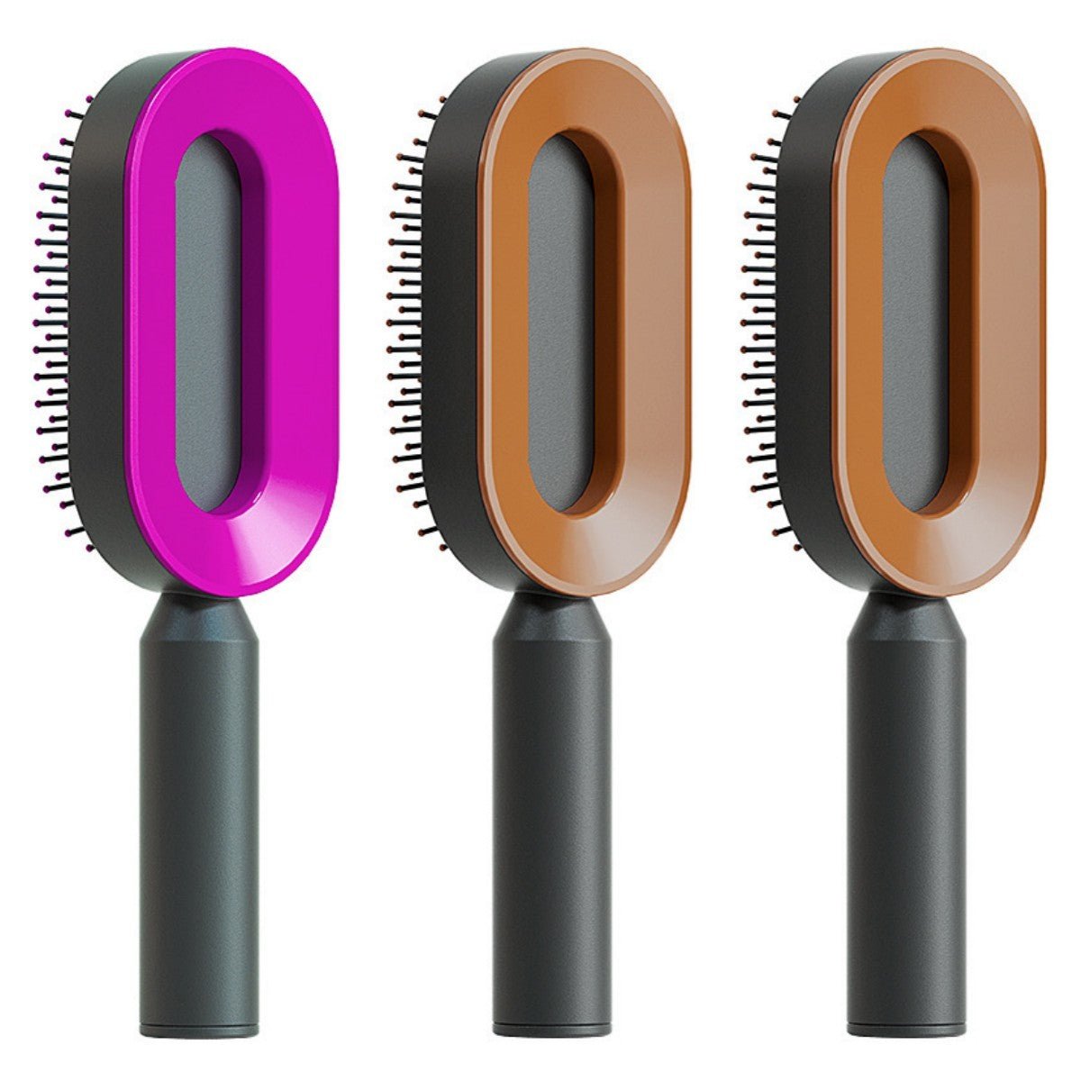 Self Cleaning Hair Brush For Women One - key Cleaning Hair Loss Airbag Massage Scalp Comb Anti - Static Hairbrush - Bills Deals Health & beauty