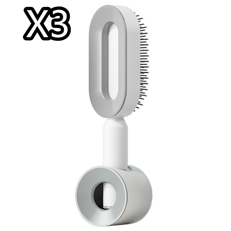 Self Cleaning Hair Brush For Women One - key Cleaning Hair Loss Airbag Massage Scalp Comb Anti - Static Hairbrush - Bills Deals Health & beauty