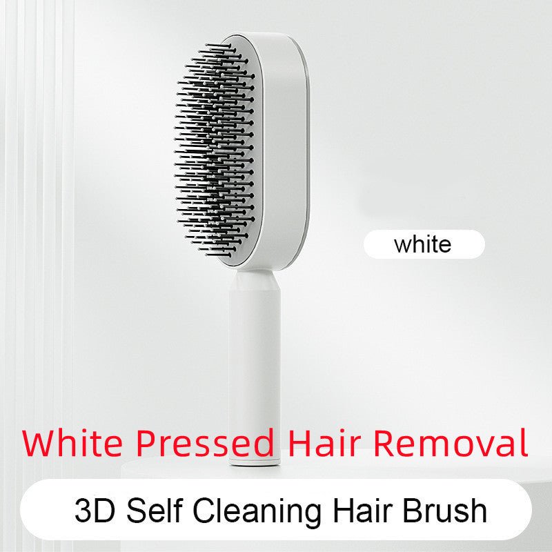 Self Cleaning Hair Brush For Women One - key Cleaning Hair Loss Airbag Massage Scalp Comb Anti - Static Hairbrush - Bills Deals Health & beauty