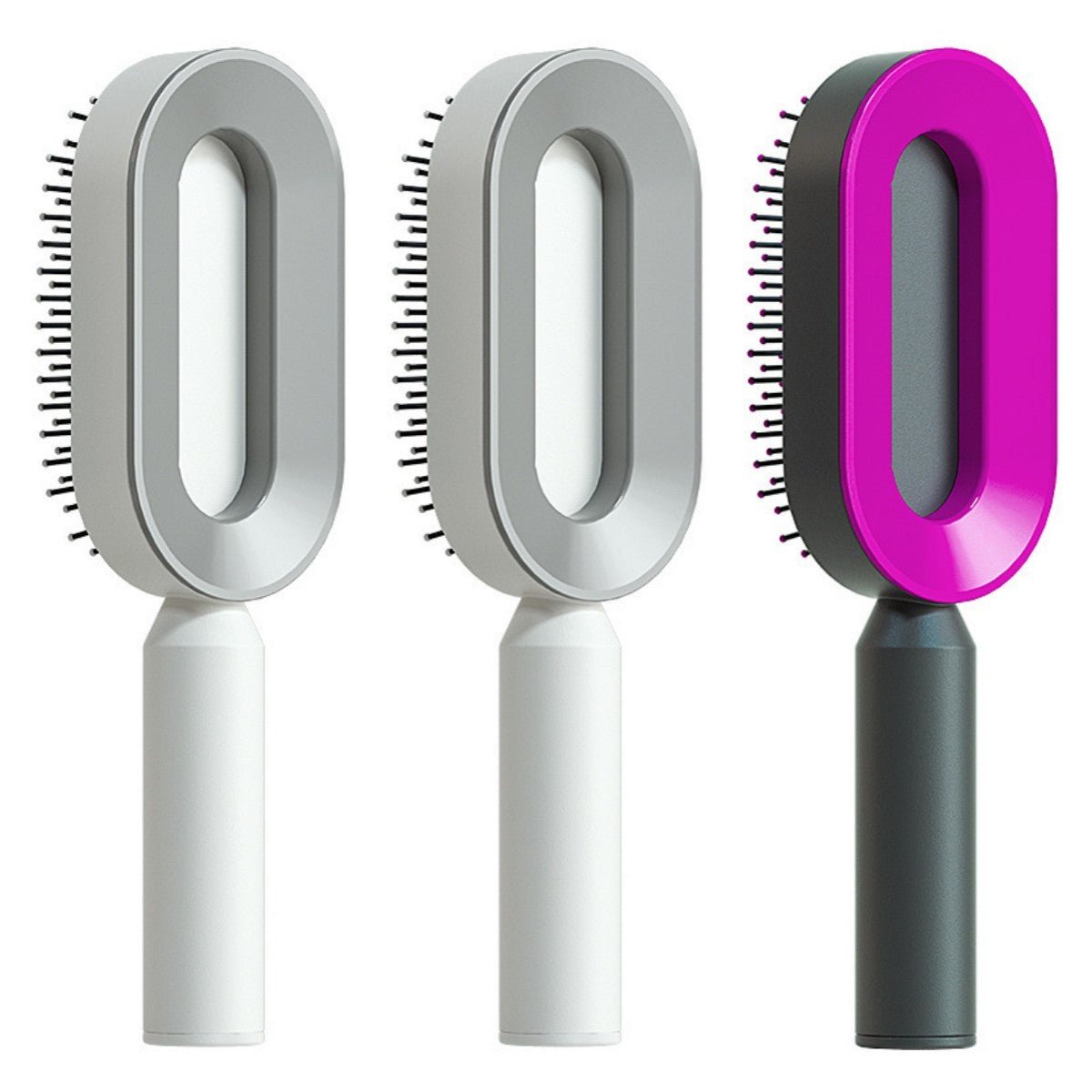 Self Cleaning Hair Brush For Women One - key Cleaning Hair Loss Airbag Massage Scalp Comb Anti - Static Hairbrush - Bills Deals Health & beauty