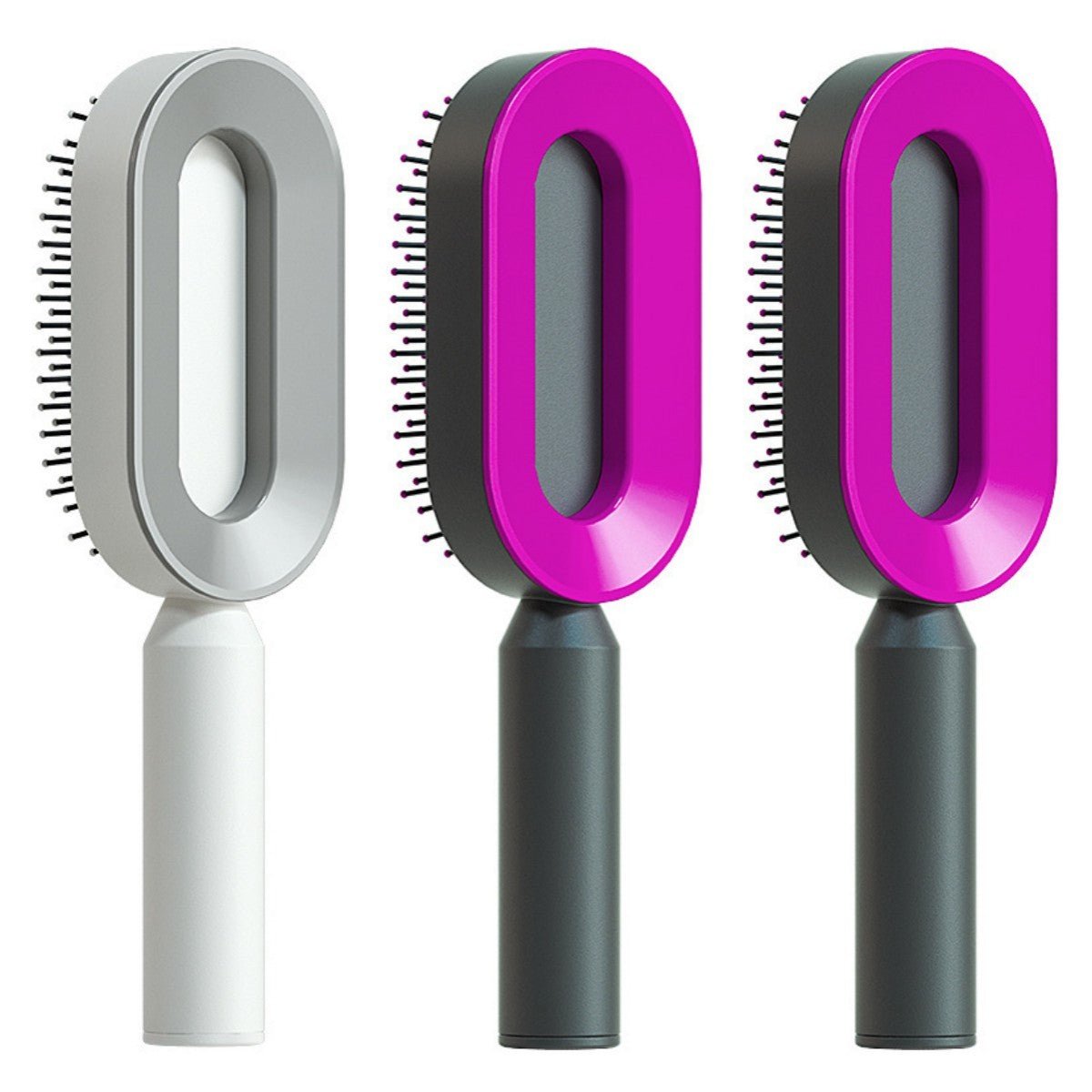 Self Cleaning Hair Brush For Women One - key Cleaning Hair Loss Airbag Massage Scalp Comb Anti - Static Hairbrush - Bills Deals Health & beauty