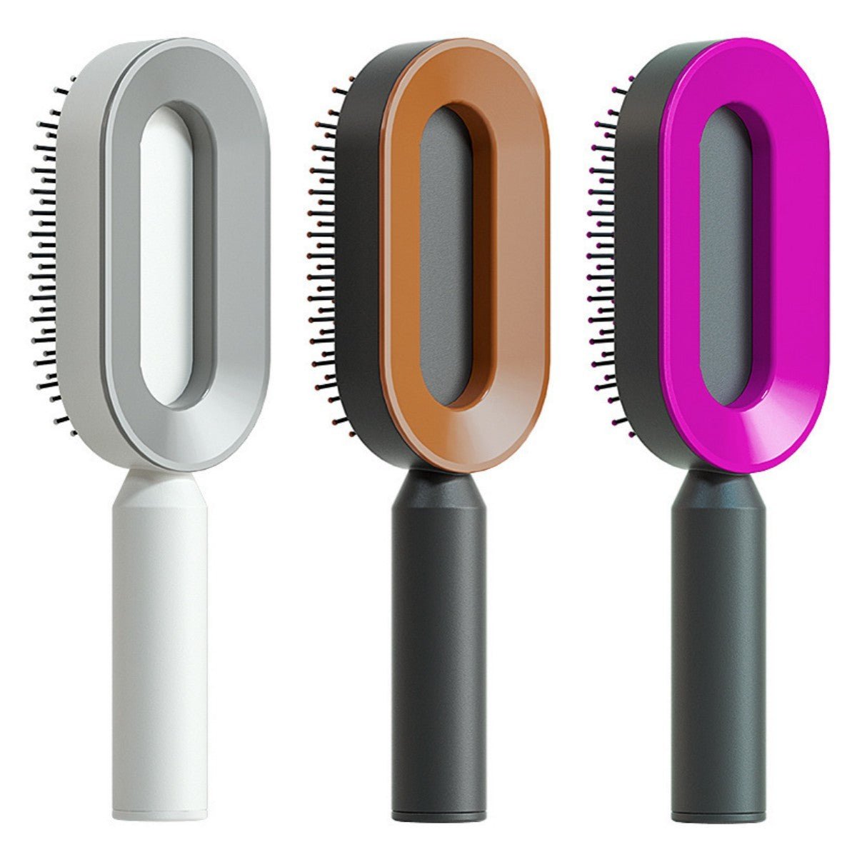 Self Cleaning Hair Brush For Women One - key Cleaning Hair Loss Airbag Massage Scalp Comb Anti - Static Hairbrush - Bills Deals Health & beauty