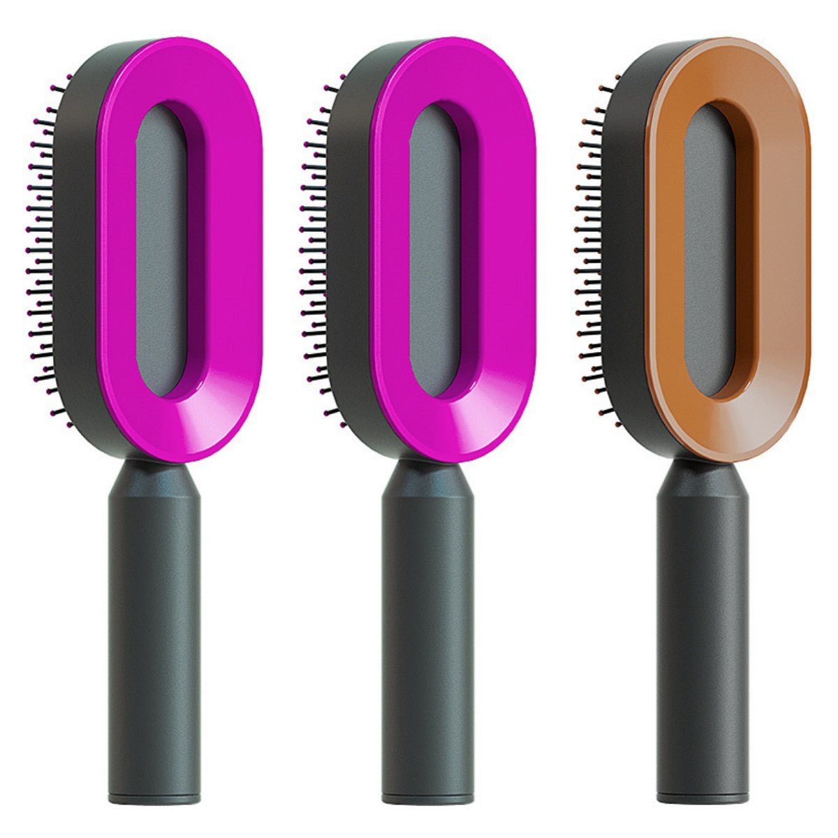 Self Cleaning Hair Brush For Women One - key Cleaning Hair Loss Airbag Massage Scalp Comb Anti - Static Hairbrush - Bills Deals Health & beauty
