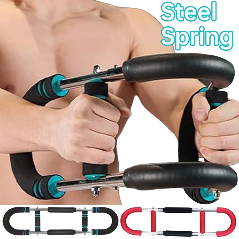Multi - functional U - shaped Arm Strengthener Chest Trainer Adjustable Forearm Strength Exerciser Home Gym Equipment Bodybuilding - Bills Deals Health & fitness