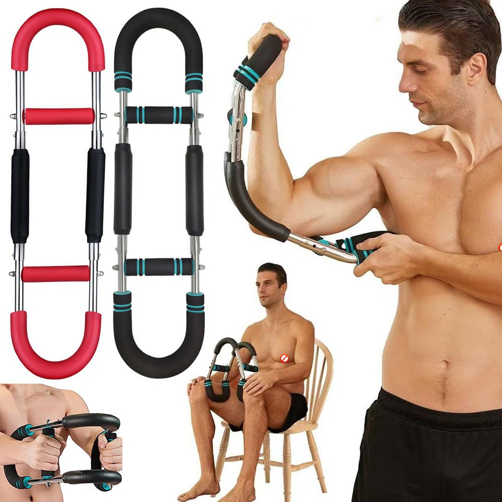 Multi - functional U - shaped Arm Strengthener Chest Trainer Adjustable Forearm Strength Exerciser Home Gym Equipment Bodybuilding - Bills Deals Health & fitness