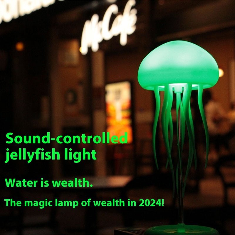 Jellyfish Mood Lamp LED Jellyfish Night Light Portable Jellyfish Lamp Jellyfish Decorations Smart Table Lamp For Bedside Desk - Bills Deals lighting