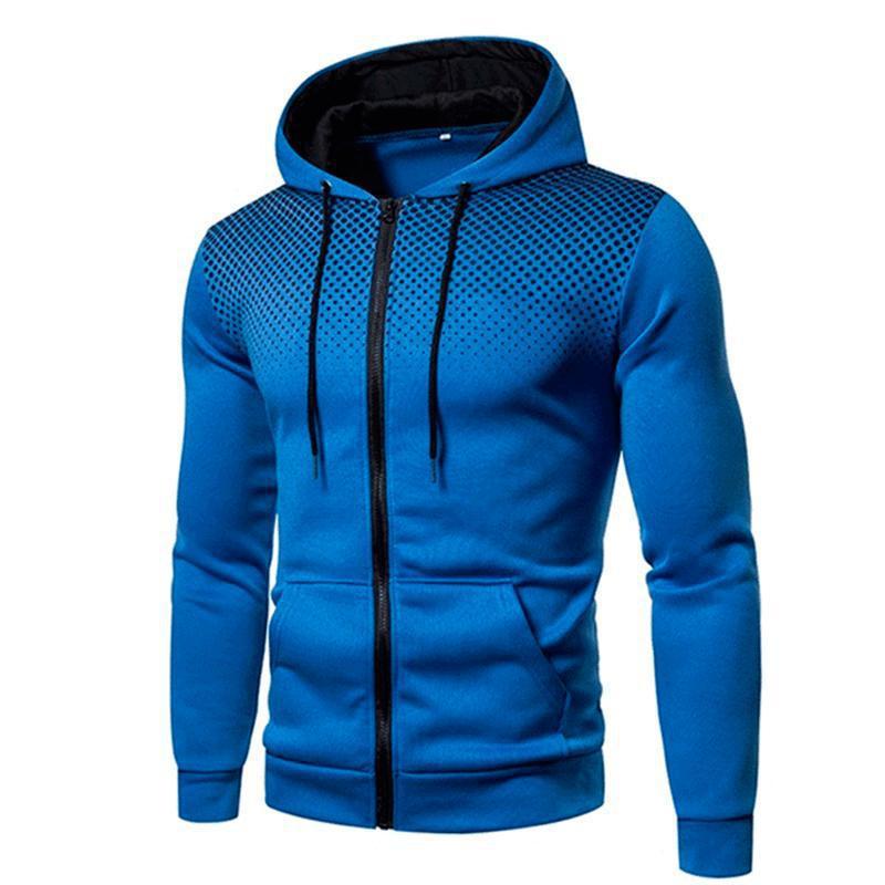 Sweater Men's Sports Fitness Zip - up Shirt - Bills Deals Men's clothing
