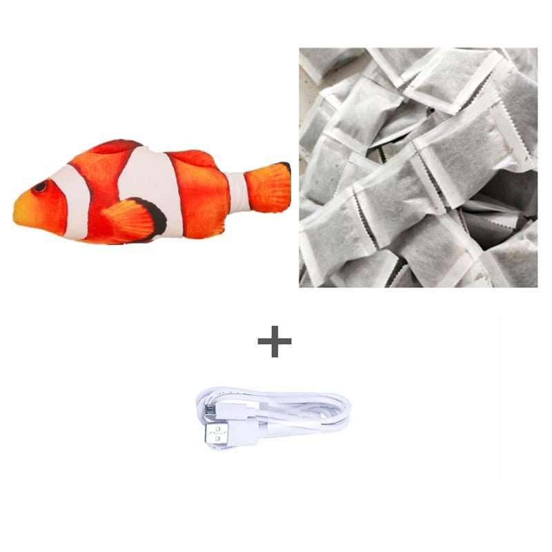 Without Cat Nip Version - Electric Jumping Fish Simulation Electric Fish Toy - Bills Deals Pet accessories
