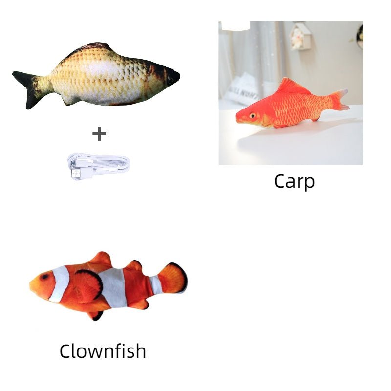 Without Cat Nip Version - Electric Jumping Fish Simulation Electric Fish Toy - Bills Deals Pet accessories