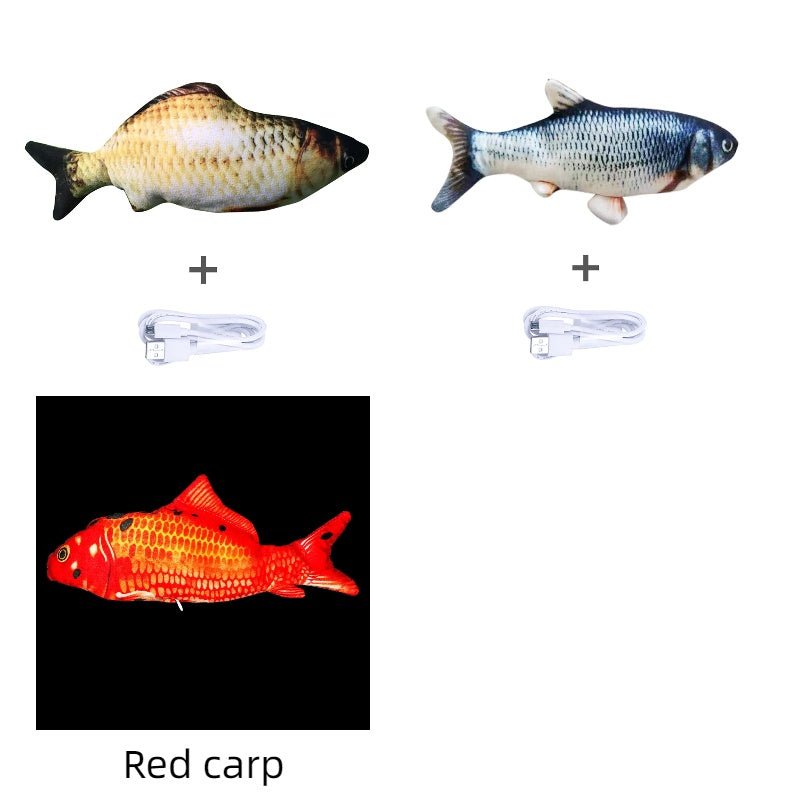 Without Cat Nip Version - Electric Jumping Fish Simulation Electric Fish Toy - Bills Deals Pet accessories