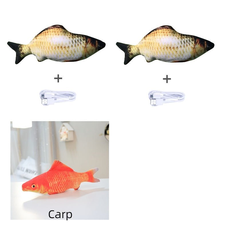 Without Cat Nip Version - Electric Jumping Fish Simulation Electric Fish Toy - Bills Deals Pet accessories