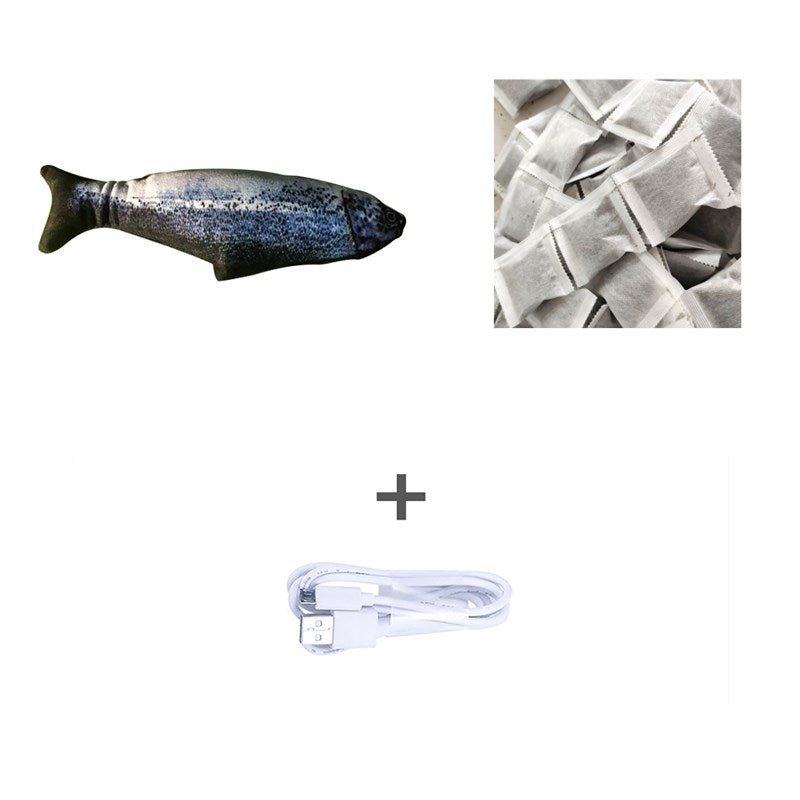 Without Cat Nip Version - Electric Jumping Fish Simulation Electric Fish Toy - Bills Deals Pet accessories