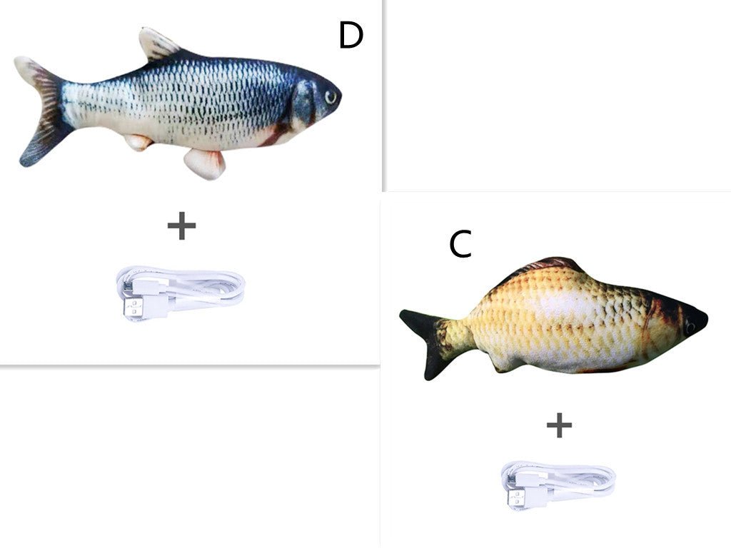 Without Cat Nip Version - Electric Jumping Fish Simulation Electric Fish Toy - Bills Deals Pet accessories
