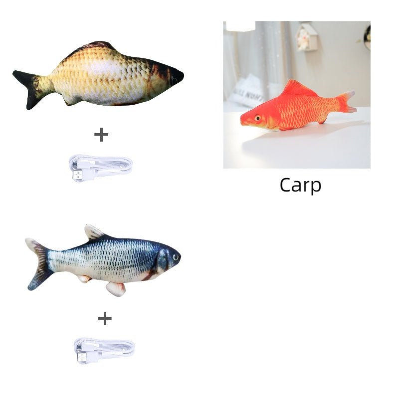 Without Cat Nip Version - Electric Jumping Fish Simulation Electric Fish Toy - Bills Deals Pet accessories