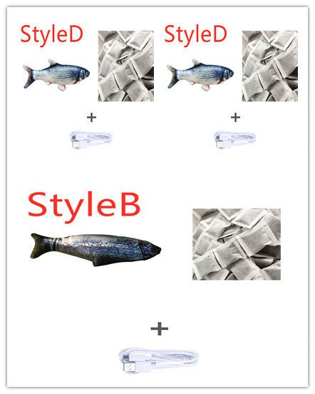 Without Cat Nip Version - Electric Jumping Fish Simulation Electric Fish Toy - Bills Deals Pet accessories