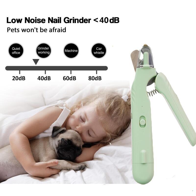 Pet Nail Clipper and Grinder with LED Lights - Precision Grooming Tool with Dust GuardPet accessories