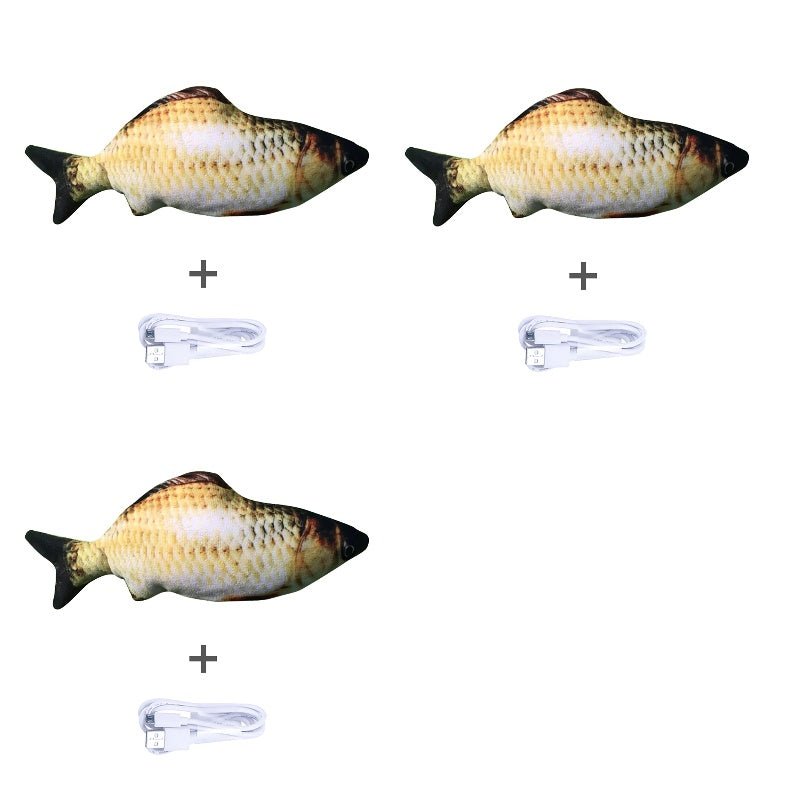 Without Cat Nip Version - Electric Jumping Fish Simulation Electric Fish Toy - Bills Deals Pet accessories