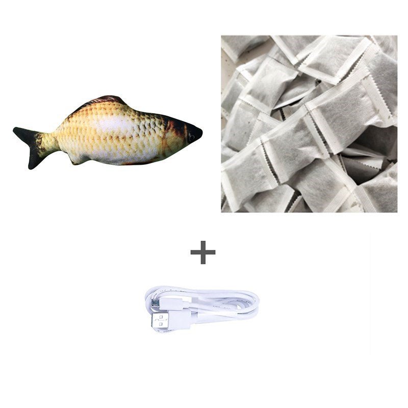 Without Cat Nip Version - Electric Jumping Fish Simulation Electric Fish Toy - Bills Deals Pet accessories