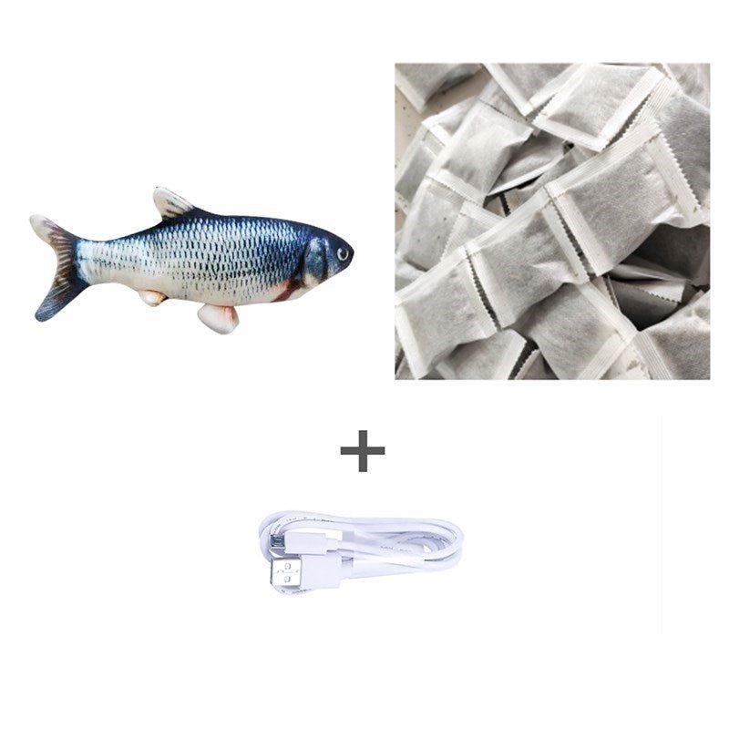 Without Cat Nip Version - Electric Jumping Fish Simulation Electric Fish Toy - Bills Deals Pet accessories