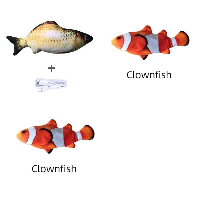 Without Cat Nip Version - Electric Jumping Fish Simulation Electric Fish Toy - Bills Deals Pet accessories