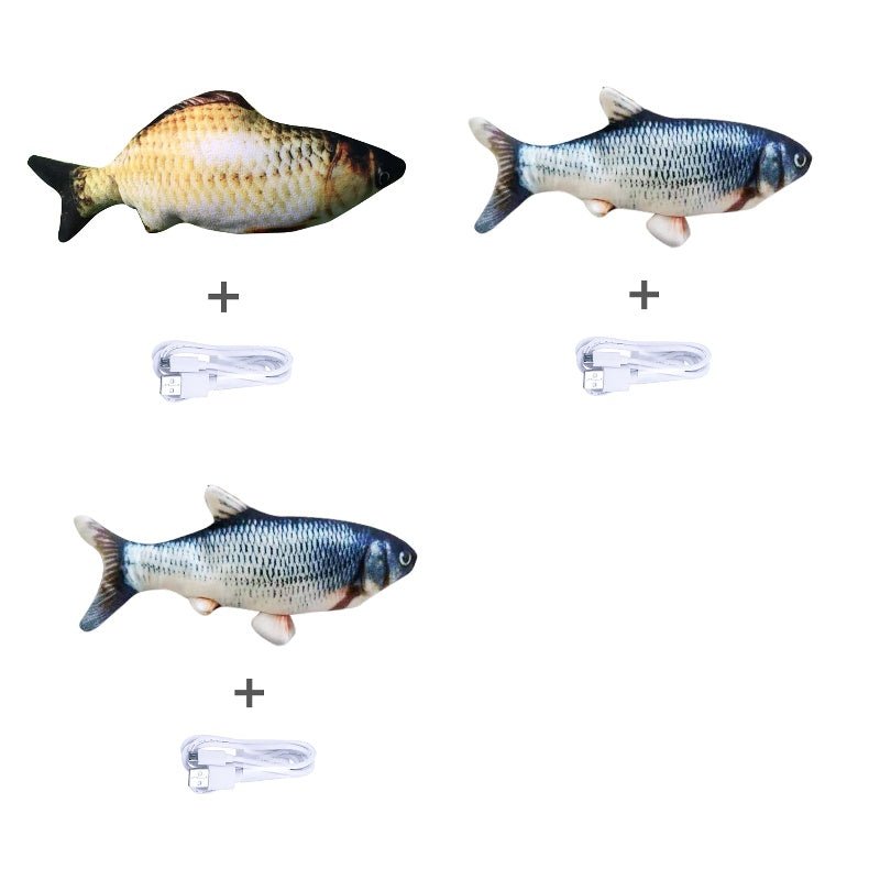 Without Cat Nip Version - Electric Jumping Fish Simulation Electric Fish Toy - Bills Deals Pet accessories
