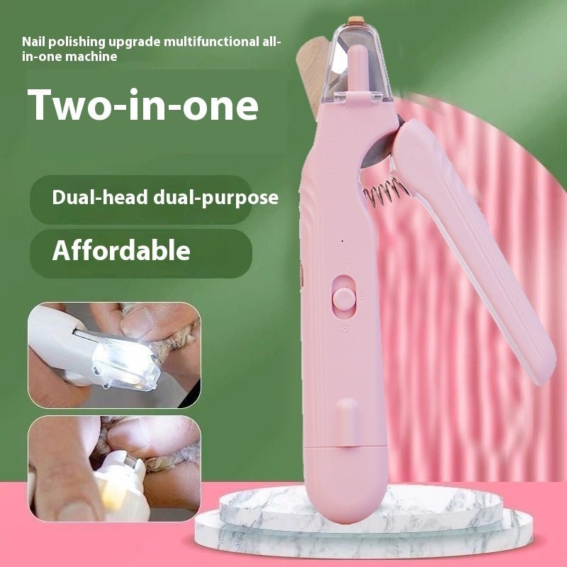 Pet Nail Clipper and Grinder with LED Lights - Precision Grooming Tool with Dust GuardPet accessories