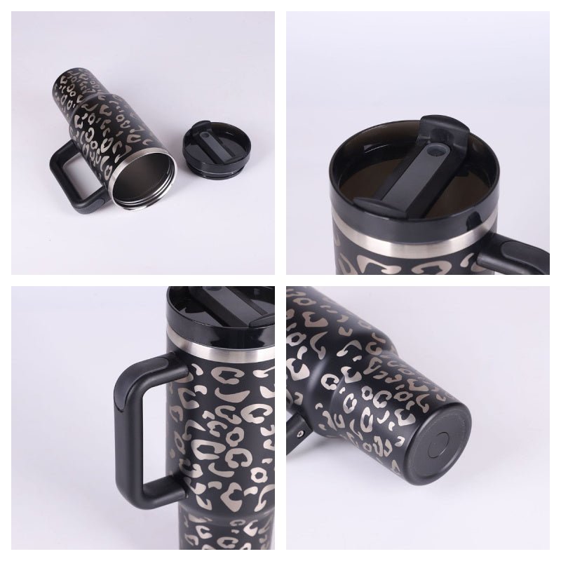 Stainless Steel Insulated Tumbler with Straw and Handle, 40 oz - Perfect Gift for Valentine's Day!tumbler cups