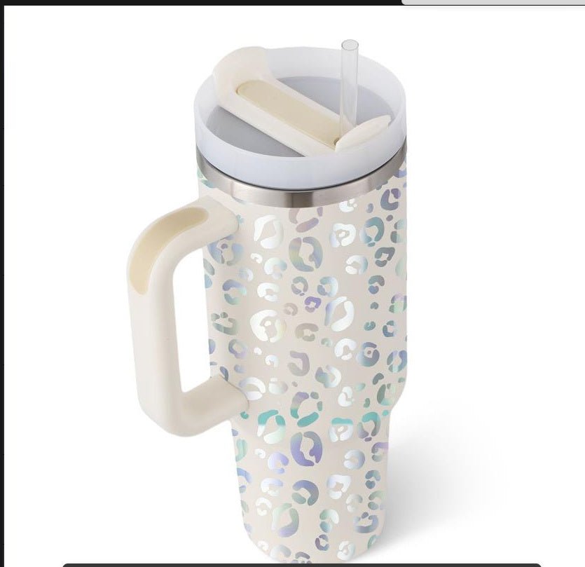 Stainless Steel Insulated Tumbler with Straw and Handle, 40 oz - Perfect Gift for Valentine's Day!tumbler cups