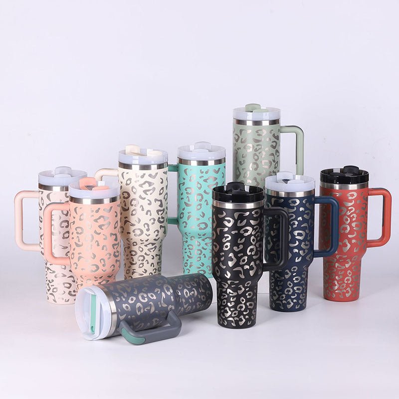 Stainless Steel Insulated Tumbler with Straw and Handle, 40 oz - Perfect Gift for Valentine's Day!tumbler cups