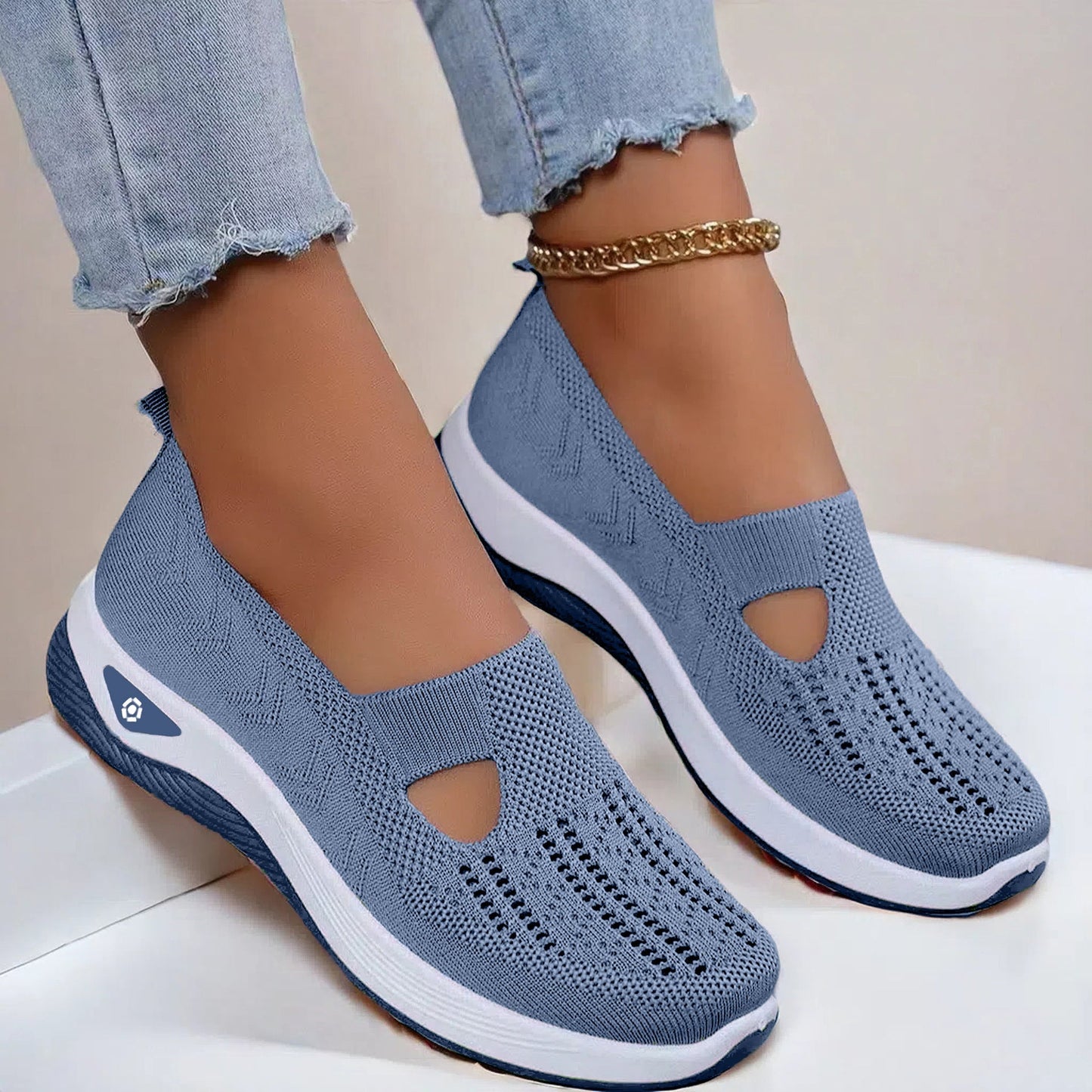 Mesh Flats Shoes Fashion Breathable Non - slip Soft Bottom Casual Shoes For Women - Bills Deals Women's clothing
