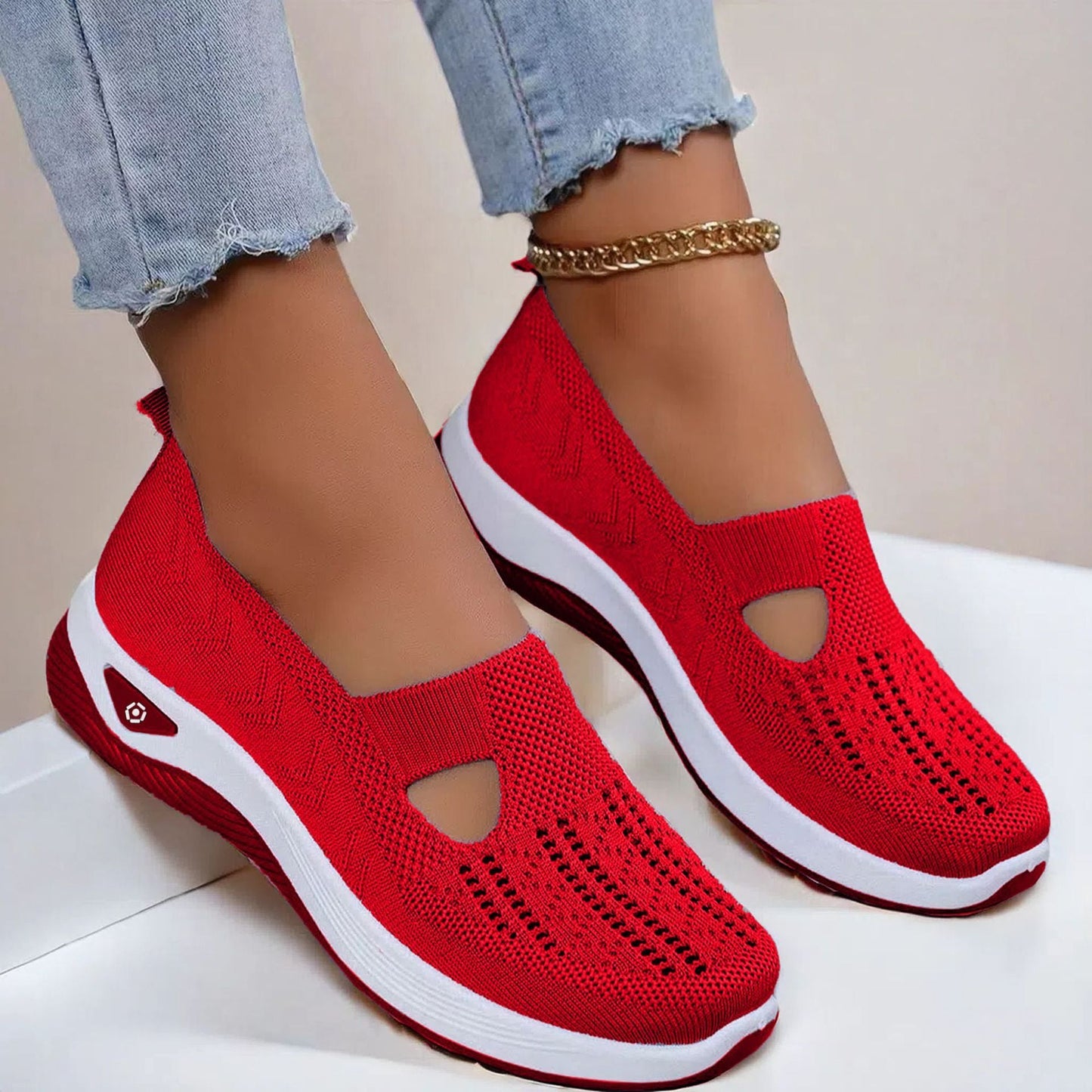 Mesh Flats Shoes Fashion Breathable Non - slip Soft Bottom Casual Shoes For Women - Bills Deals Women's clothing