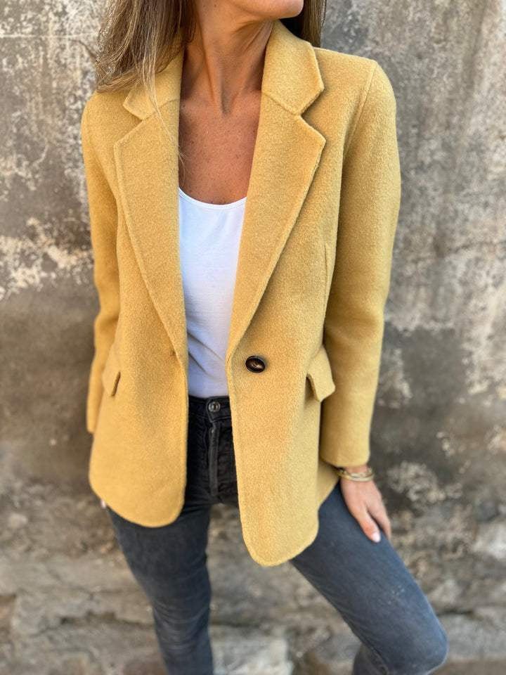 Ins Button Lapel Short Blazer Winter Fashion Commuter Jacket Outwear Women's Clothing - Bills Deals Women's clothing