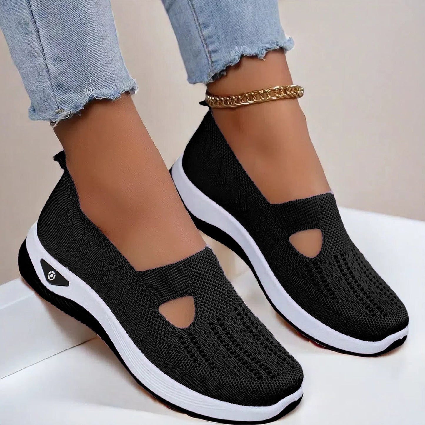 Mesh Flats Shoes Fashion Breathable Non - slip Soft Bottom Casual Shoes For Women - Bills Deals Women's clothing