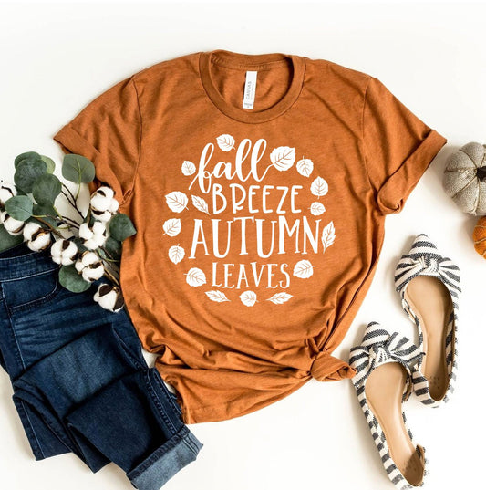 Fall Breeze Autumn Leaves T-shirt - Bills Deals
