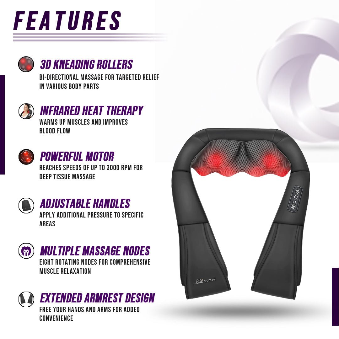 Neck and Shoulder Massager w/Heat - Bills Deals