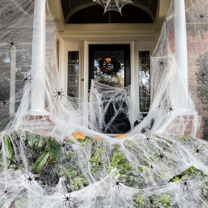 Halloween Decoration Cotton Spider Web Atmosphere Layout Props - Bills Deals Halloween decorations