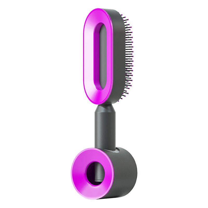 Self Cleaning Hair Brush For Women One - key Cleaning Hair Loss Airbag Massage Scalp Comb Anti - Static Hairbrush - Bills Deals Health & beauty