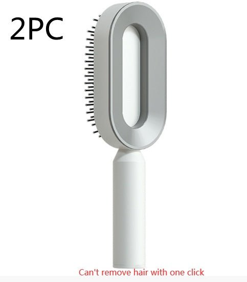 Self Cleaning Hair Brush For Women One - key Cleaning Hair Loss Airbag Massage Scalp Comb Anti - Static Hairbrush - Bills Deals Health & beauty