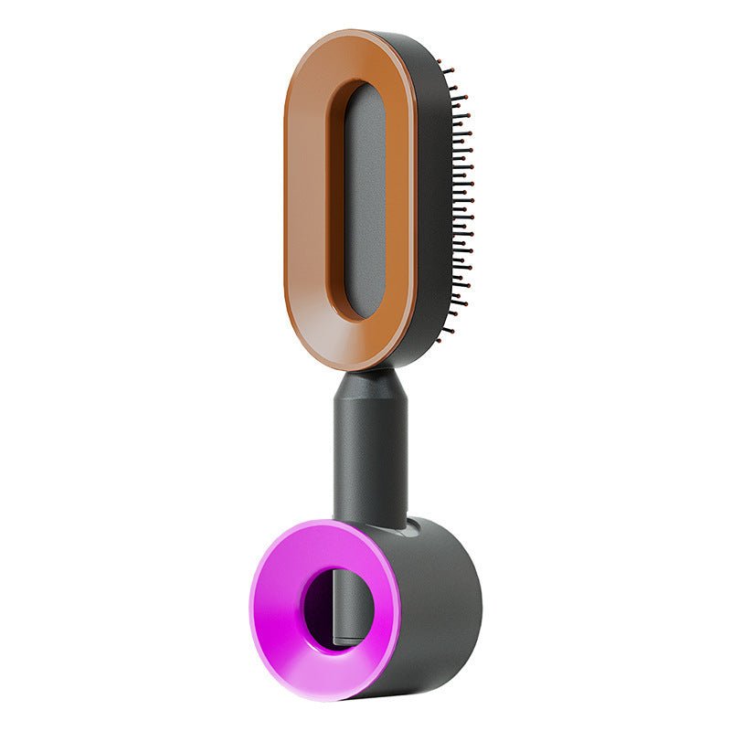 Self Cleaning Hair Brush For Women One - key Cleaning Hair Loss Airbag Massage Scalp Comb Anti - Static Hairbrush - Bills Deals Health & beauty