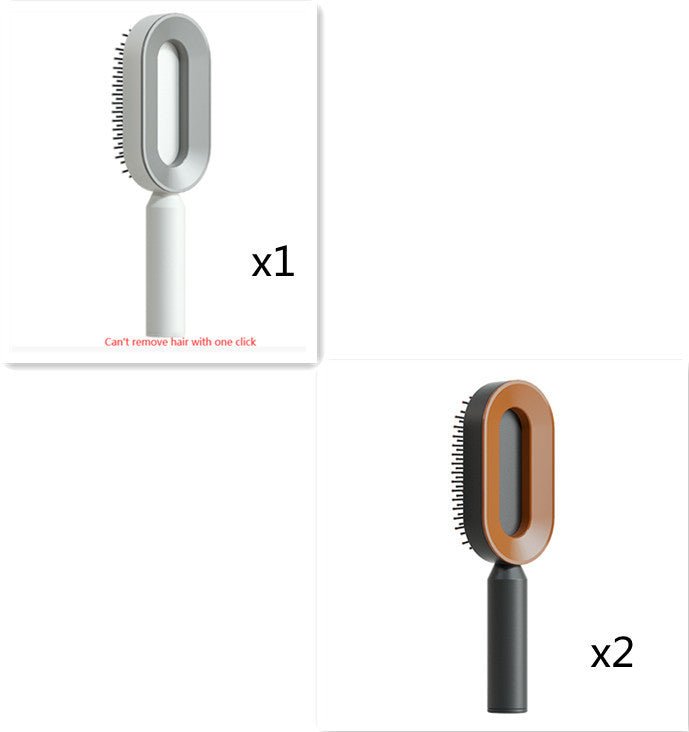 Self Cleaning Hair Brush For Women One - key Cleaning Hair Loss Airbag Massage Scalp Comb Anti - Static Hairbrush - Bills Deals Health & beauty