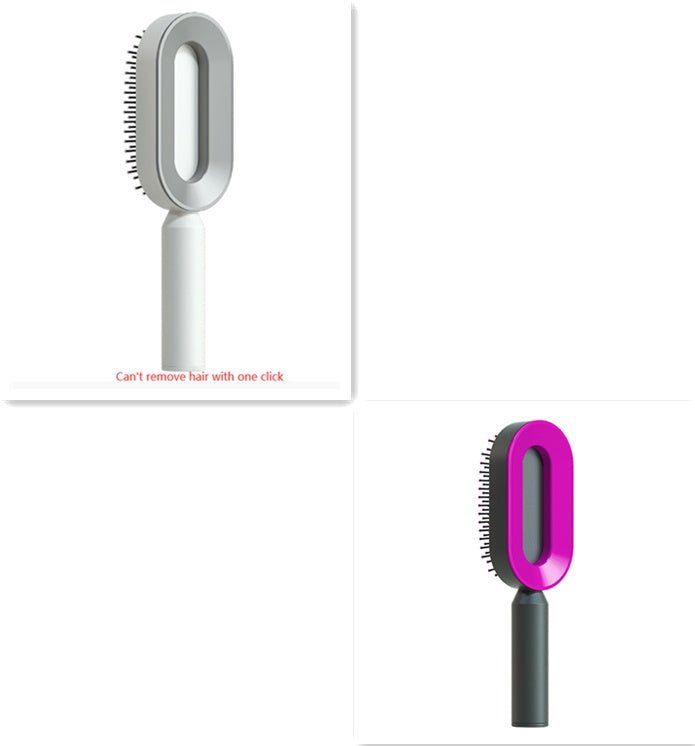 Self Cleaning Hair Brush For Women One - key Cleaning Hair Loss Airbag Massage Scalp Comb Anti - Static Hairbrush - Bills Deals Health & beauty