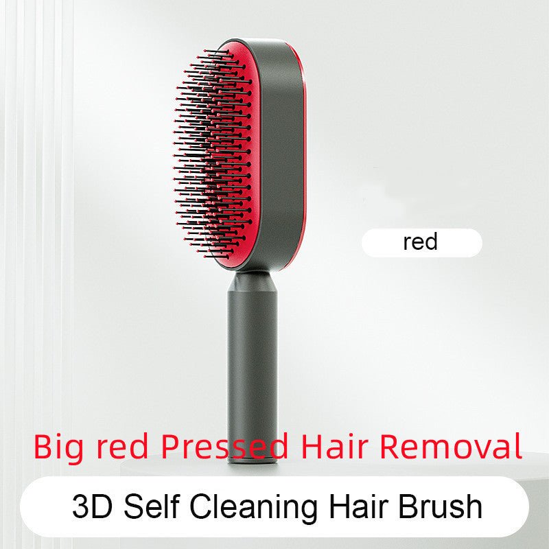 Self Cleaning Hair Brush For Women One - key Cleaning Hair Loss Airbag Massage Scalp Comb Anti - Static Hairbrush - Bills Deals Health & beauty